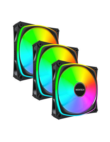 CASE FAN 120MM/RX120 PRO BLACK 3 IN 1 MONTECH