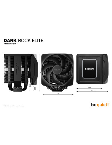 CPU COOLER S_MULTI/DARK ROCK ELITE BK037 BE QUIET