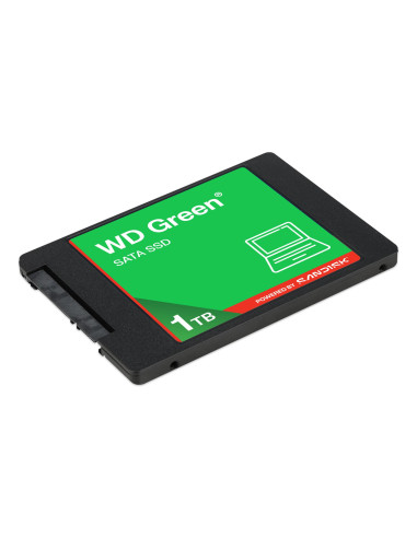 SSD, SANDISK, Green, POWERED BY SANDISK, 1000 GB, Serial ATA III, Read speed 545 MB/s, 2.5", WDS100T5G0A-00CPT0