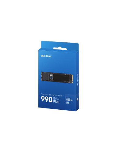 SSD, SAMSUNG, 990 EVO Plus, 1TB, M.2, PCIe Gen5, NVMe, TLC, Write speed 6300 MBytes/sec, Read speed 7150 MBytes/sec, 2.38mm, TB