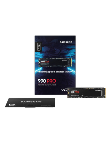 SSD, SAMSUNG, 990 PRO, 1TB, M.2, PCIE, NVMe, MLC, Write speed 6900 MBytes/sec, Read speed 7450 MBytes/sec, 2.3mm, TBW 600 TB, M