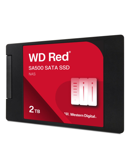 SSD, SANDISK, Red SA500, POWERED BY SANDISK, 2000 GB, Serial ATA, Write speed 520 MB/s, Read speed 560 MB/s, 2.5", 1300xTBW rat