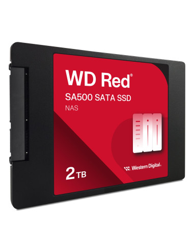 SSD, SANDISK, Red SA500, POWERED BY SANDISK, 2000 GB, Serial ATA, Write speed 520 MB/s, Read speed 560 MB/s, 2.5", 1300xTBW rat