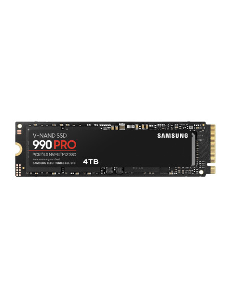 SSD, SAMSUNG, 990 PRO, 4TB, M.2, PCIe Gen4, NVMe, TLC, Write speed 6900 MBytes/sec, Read speed 7450 MBytes/sec, 2.3mm, TBW 2400