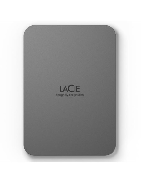External HDD, LACIE, Mobile Drive Secure, STLR2000400, 2TB, USB-C, USB 3.2, Colour Space Gray, STLR2000400