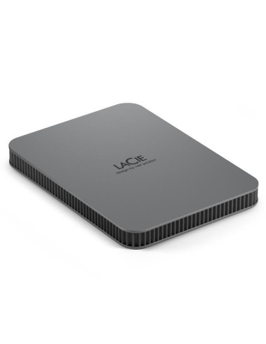 External HDD, LACIE, Mobile Drive Secure, STLR2000400, 2TB, USB-C, USB 3.2, Colour Space Gray, STLR2000400