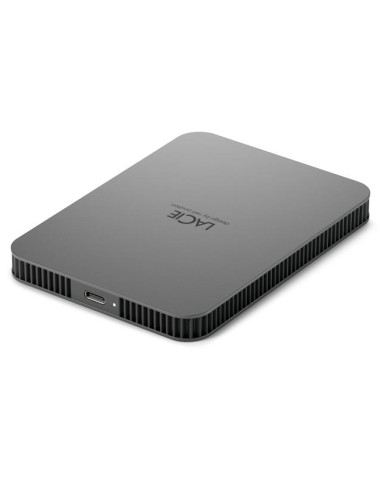 External HDD, LACIE, Mobile Drive Secure, STLR2000400, 2TB, USB-C, USB 3.2, Colour Space Gray, STLR2000400