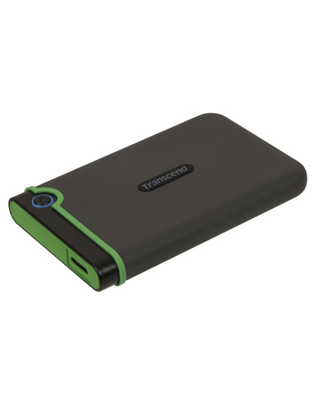 External HDD, TRANSCEND, StoreJet, 2TB, USB 3.0, Colour Green, TS2TSJ25M3S
