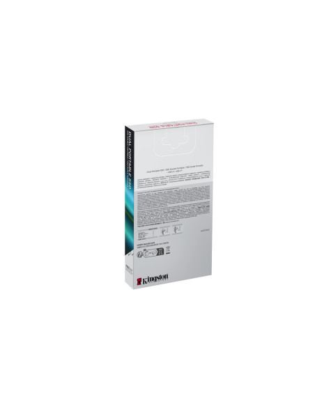 External SSD, KINGSTON, 1TB, 3D NAND, Write speed 950 MBytes/sec, Read speed 1050 MBytes/sec, SPSD/1TB