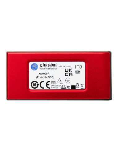 External SSD, KINGSTON, XS1000, 1TB, USB 3.2, Write speed 1000 MBytes/sec, Read speed 1050 MBytes/sec, SXS1000R/1000G