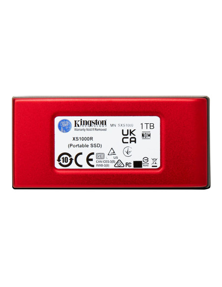 External SSD, KINGSTON, XS1000, 1TB, USB 3.2, Write speed 1000 MBytes/sec, Read speed 1050 MBytes/sec, SXS1000R/1000G