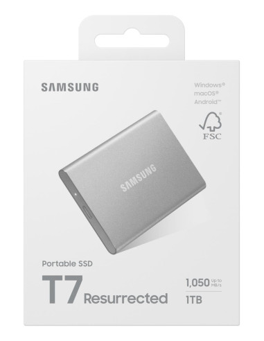External SSD, SAMSUNG, Read speed 1050 MB/s, Write speed 1000 MB/s, 1000 GB, MU-PD1T0G/WW