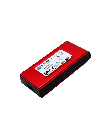 External SSD, KINGSTON, XS1000, 2TB, USB 3.2, Write speed 1000 MBytes/sec, Read speed 1050 MBytes/sec, SXS1000R/2000G