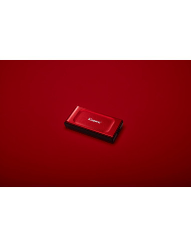 External SSD, KINGSTON, XS1000, 2TB, USB 3.2, Write speed 1000 MBytes/sec, Read speed 1050 MBytes/sec, SXS1000R/2000G