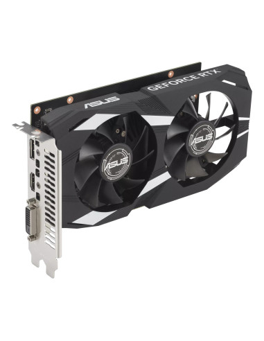 Graphics Card, ASUS, NVIDIA GeForce RTX 3050, 6 GB, GDDR6, 96 bit, PCIE 4.0 16x, Dual Slot Fansink, 1xDVI-D, 1xHDMI, 1xDisplayP