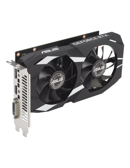 Graphics Card, ASUS, NVIDIA GeForce RTX 3050, 6 GB, GDDR6, 96 bit, PCIE 4.0 16x, Dual Slot Fansink, 1xDVI-D, 1xHDMI, 1xDisplayP