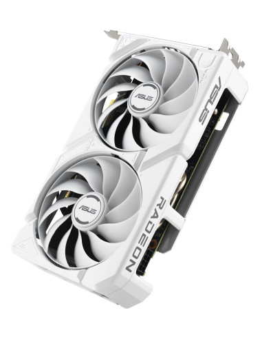 Graphics Card, ASUS, AMD, Radeon RX 9060 XT, 16 GB, GDDR6, PCI Express 5.0, Active, DUAL-RX9060XT-16G-WH