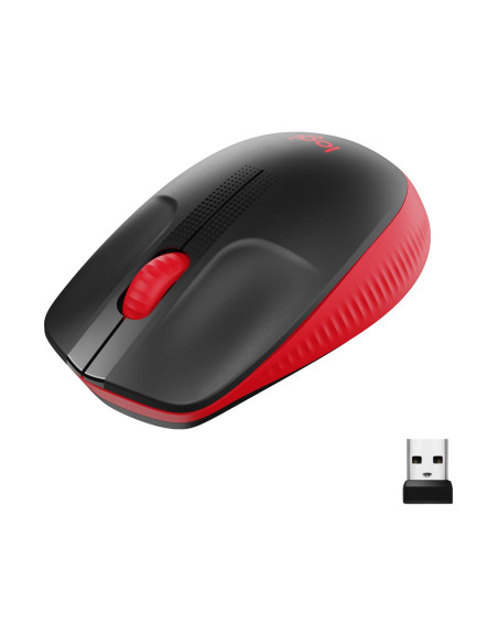 MOUSE USB OPTICAL WRL M190/RED 910-005908 LOGITECH