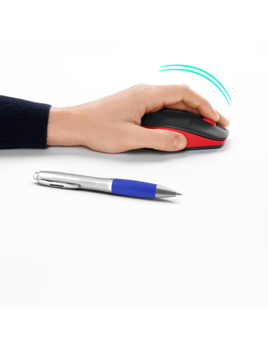 MOUSE USB OPTICAL WRL M190/RED 910-005908 LOGITECH