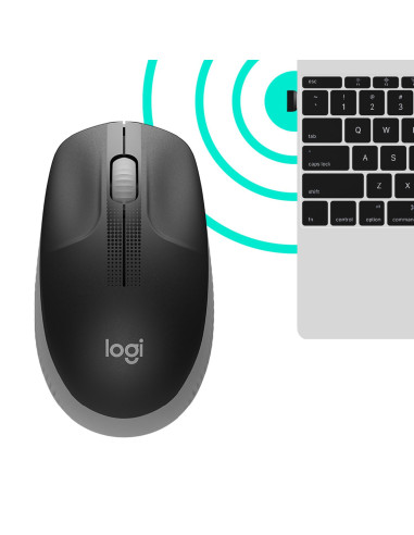 MOUSE USB OPTICAL WRL M190/GREY 910-005906 LOGITECH