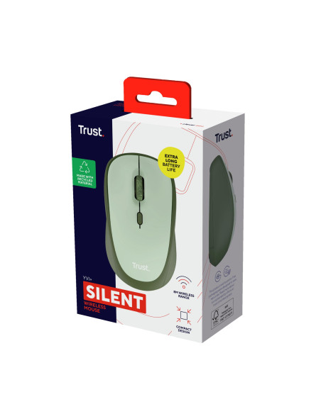 MOUSE USB OPTICAL WRL YVI+/GREEN 24552 TRUST