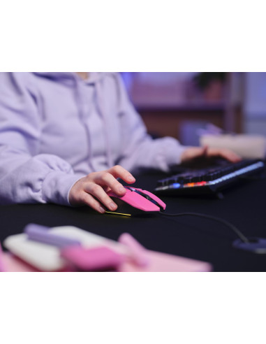 MOUSE USB OPTICAL GAMING PINK/GXT109P FELOX 25068 TRUST