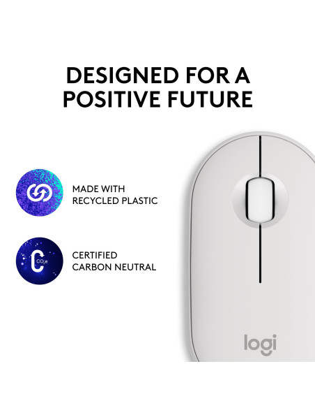 MOUSE USB OPTICAL WRL M350S/WHITE 910-007013 LOGITECH