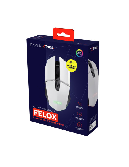 MOUSE USB OPTICAL WRL WHITE/GXT110W FELOX 25069 TRUST