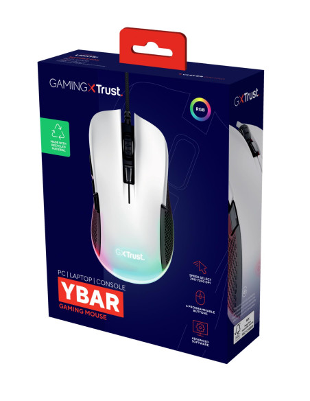 MOUSE USB OPTICAL ECO/GXT922W YBAR 24730 TRUST
