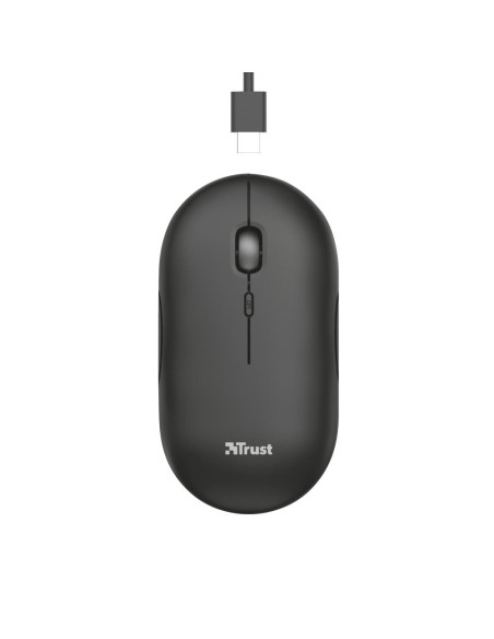MOUSE USB OPTICAL WRL/PUCK RECHARGEABLE 24059 TRUST