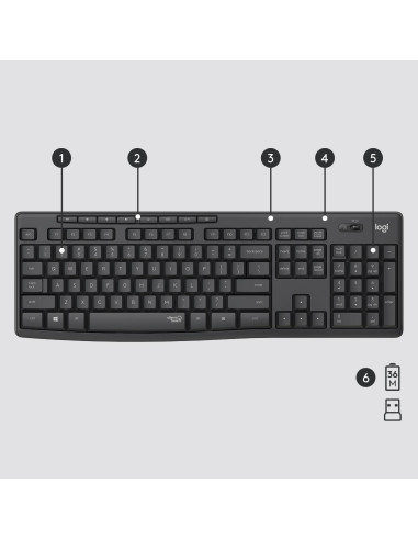 KEYBOARD +MOUSE COMBO MK295/ENG 920-009800 LOGITECH