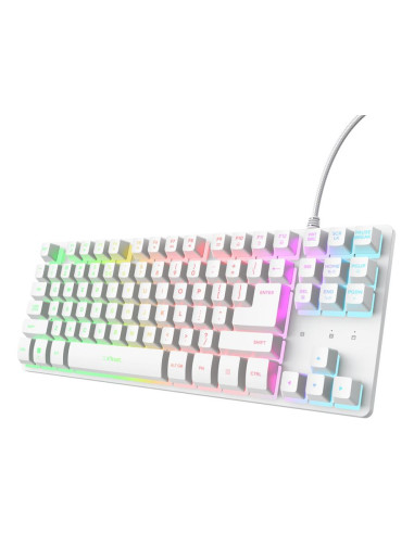 KEYBOARD USB GXT 833W THADO/TKL ENG WHITE 25894 TRUST