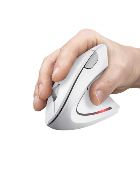 MOUSE USB OPTICAL WRL VERTO/ERGONOMIC WHITE 25132 TRUST