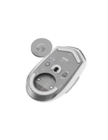 MOUSE USB OPTICAL WRL G309/WHITE 910-007207 LOGITECH