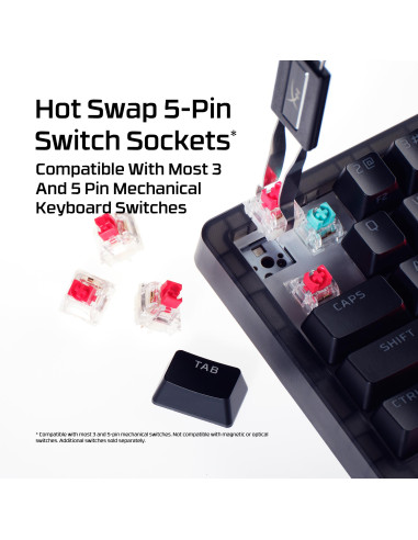 KEYBOARD ORIGINS 2 65 RGB/BLACK B4QS3AA ABA HYPERX
