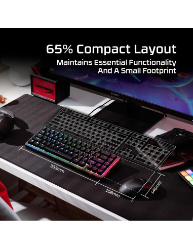 KEYBOARD ORIGINS 2 65 RGB/BLACK B4QS3AA ABA HYPERX