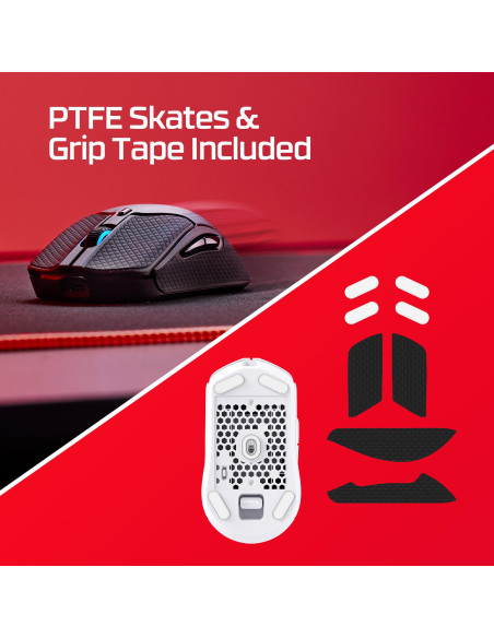 MOUSE USB OPTICAL WRL/PULSEFIRE HASTE 2 WHITE HYPERX