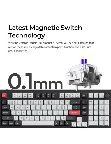 KEYBOARD WRL Q5 HE RGB/SHELL WHITE Q5H-P1 KEYCHRON