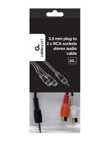 CABLE AUDIO 3.5MM TO 2RCA/SOCKET CCA-406 GEMBIRD