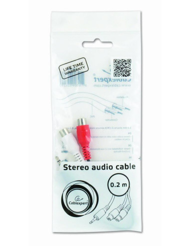 CABLE AUDIO 3.5MM TO 2RCA/SOCKET CCA-406 GEMBIRD