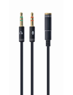 CABLE AUDIO 3.5MM SOCKET TO/2X3.5MM PLUG CCA-418M GEMBIRD