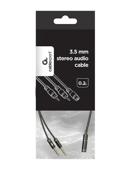 CABLE AUDIO 3.5MM SOCKET TO/2X3.5MM PLUG CCA-418M GEMBIRD