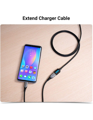 CABLE USB3.0 MALE TO FEMALE/0.5M BLACK CBHBD VENTION