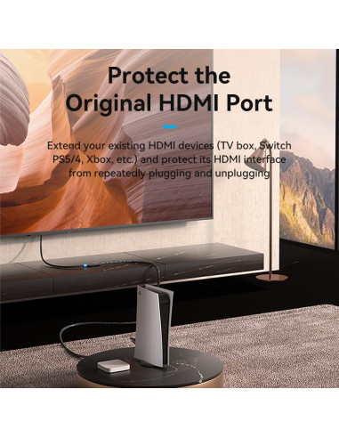 CABLE HDMI MALE/FEMALE 4K/1M BLACK AHCBF VENTION