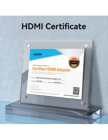 CABLE HDMI MALE/FEMALE 4K/1M BLACK AHCBF VENTION