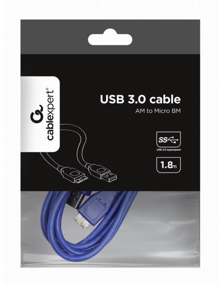 CABLE USB3 AM-MICRO BM 1.8M/CCP-MUSB3-AMBM-6 GEMBIRD