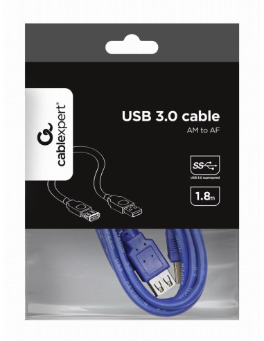 CABLE USB3 EXTENSION AM-AF/1.8M CCP-USB3-AMAF-6 GEMBIRD