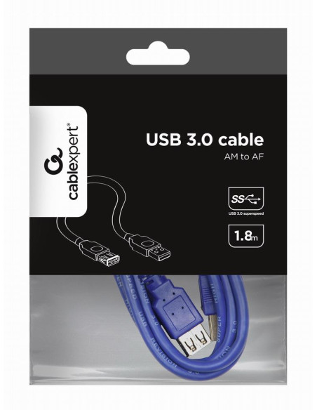 CABLE USB3 EXTENSION AM-AF/1.8M CCP-USB3-AMAF-6 GEMBIRD