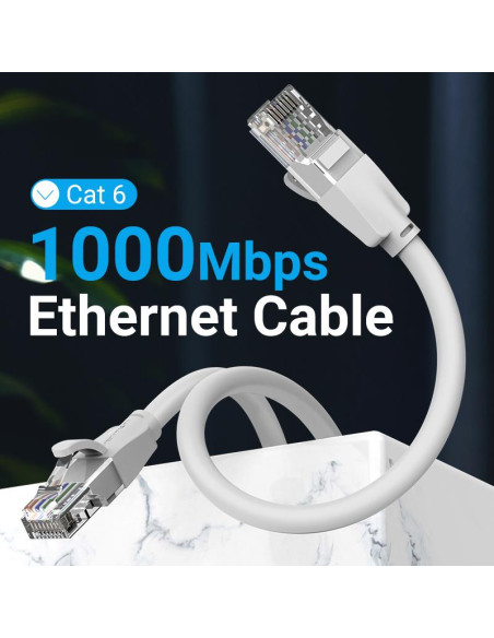 PATCH CABLE CAT.6 UTP/5M GRAY IBEHJ VENTION