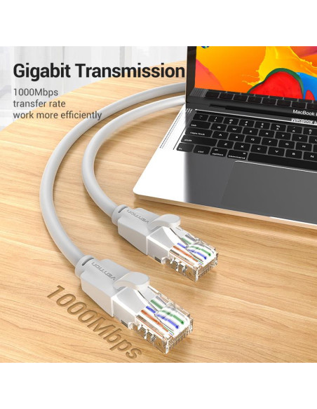 PATCH CABLE CAT.6 UTP/5M GRAY IBEHJ VENTION